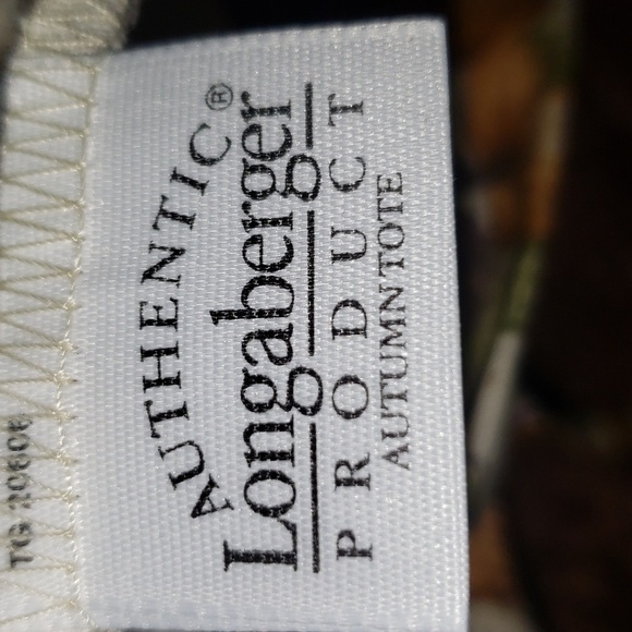 LONGABERGER BASKET AUTUMN TOTE LINER PUMPKIN PATCH 2003 - Picture 5 of 7